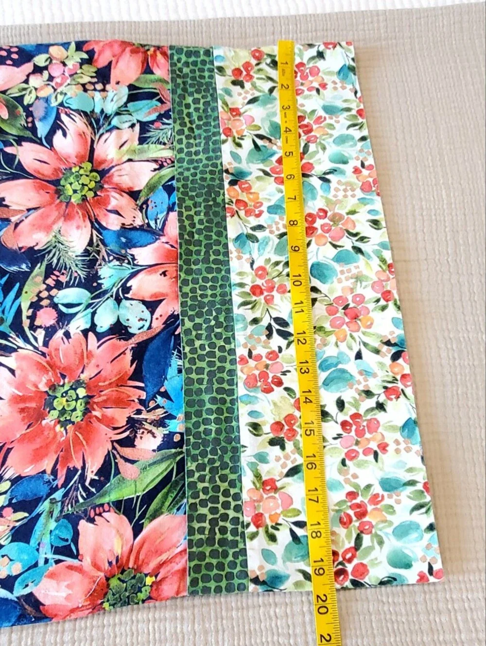 Custom King Size Boho Mix Pattern Pillow Sham Set of 2, Quality Cotton Like NEW